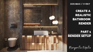 Beginner to PRO tutorial  Part 1  Rendering Settings 3ds Max amp VRay [upl. by Thetis115]