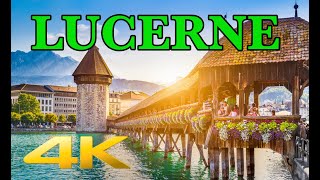 Lucerne Switzerland Walking Tour in 4k [upl. by Asilat]