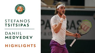 Stéfanos Tsitsipás vs Daniil Medvedev  Quarterfinals Highlights I RolandGarros 2021 [upl. by Lednyc]