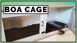 Building a DIY Boa Constrictor Enclosure [upl. by Dilaw]