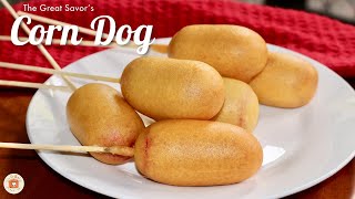 Easiest CORN DOGS Recipe with Pancake Mix  Corn Dog Semi Pro [upl. by Rebekkah421]