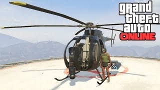 GTA Online Buzzard Location How To Get A Buzzard Helicopter For Free Grand Theft Auto 5 Online [upl. by Ruffina468]