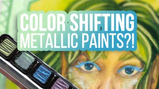 COLORSHIFTING PAINTS  Finetec Chamelon METALLIC Paint First Impressions [upl. by Caassi]