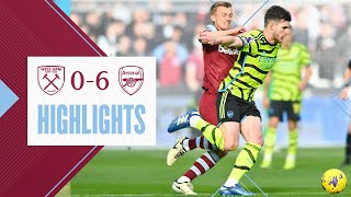 West Ham 06 Arsenal  Premier League Highlights [upl. by Enyawad]