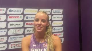 Keely Hodgkinson defends her European 800m title [upl. by Kajdan]