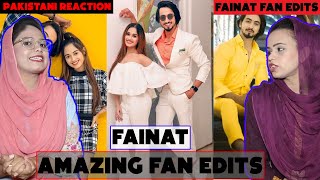 Pakistani Girls Reacts to Fainat Fan Edits part 5  Faisu amp Jannat  Fainatians  Funkariyaan [upl. by Nnahtur]