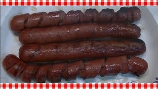 How To Spiral Cut Hot Dogs  Noreens Kitchen [upl. by Etnemelc57]