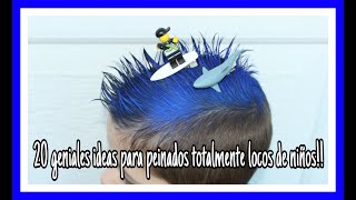 20 GENIALES IDEAS PARA PEINADOS TOTALMENTE LOCOS DE NIÑOS [upl. by Eened]