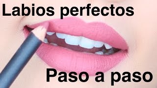 Labios perfectos PASO A PASO para PRINCIPIANTES [upl. by Dominik299]