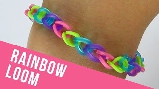 How To Make a Basic Rainbow Loom Bracelet [upl. by Holbrooke]