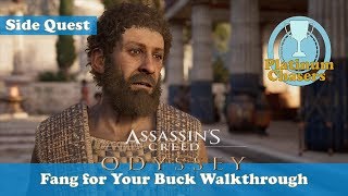 Fang for Your Buck  Side Quest  Assassins Creed Odyssey [upl. by Nylloh719]