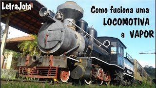 Como funciona uma Locomotiva a Vapor [upl. by Muldon465]