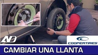 ¿Cómo cambiar una llanta Tutorial  Cooper Consejos en AutoDinámico [upl. by Tjaden480]