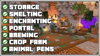 Minecraft Ultimate Cave Base Tutorial How To Build [upl. by Yrral]