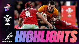 HIGHLIGHTS  WALES V AUSTRALIA  AUTUMN NATIONS SERIES [upl. by Retse]