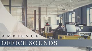 Office Sounds Ambience  People Chatter Typing Air Conditioning Computer Fans [upl. by Anifled]