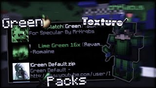 The BEST Green Texture Packs for Minecraft PVP BedwarsSkywars  189 [upl. by Zelig]