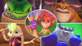 Spyro 3  All Bosses Reignited Trilogy [upl. by Patten]