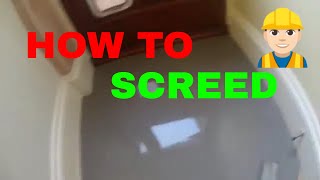 HOW TO LATEX SCREED SPREADING [upl. by Ahsenad]