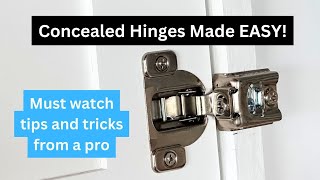 Concealed Hinges Made Easy [upl. by Whit]