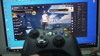 How To Play Garena Free Fire Mobile on PC with Joystick Xbox 360 controller Gameloop Tutorial [upl. by Trebreh]