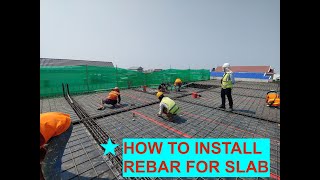 How to arrange reinforcement bar for slab [upl. by Lilllie636]