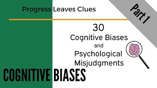 30 cognitive biases amp psychological misjudgments  part 1 Do YOU Know thyself [upl. by Sixel265]