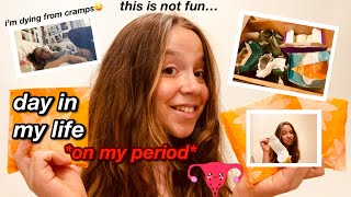 a day in my life on my period [upl. by Britton]