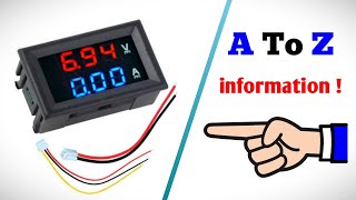 Digital VoltAmp panel meter explained connection adjustment accuracy range and more [upl. by Alber801]