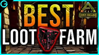 The BEST Loot Crate amp BP Farm Location  Ark Lost Island [upl. by Carolus697]