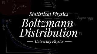 Statistical Physics  The Boltzmann Distribution [upl. by Yruj]