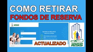 IESS 🚀Como retirar los 💲FONDOS DE RESERVA💰 IESS 2020👇 [upl. by Adabelle]