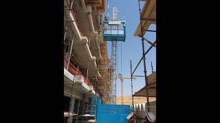 Construction HoistConstruction Elevator Installation [upl. by Mountford438]