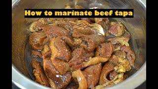 How to marinate beef tapa [upl. by Liebman]