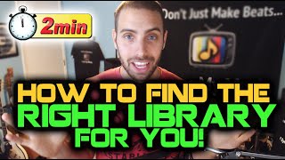 How To Find The Right Music Library For You In 2 Minutes [upl. by Novehs]