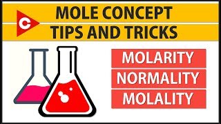 Molarity Normality and Molality Tricks Mole Concept in Solutions [upl. by Eanom514]