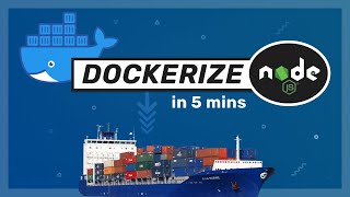 Docker with Nodejs in 5 mins  Docker Tutorial [upl. by Diarmit]