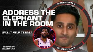 Addressing Embiids ELEPHANT IN THE ROOM Will it help the 76ers 🏀  SportsCenter [upl. by Castra]