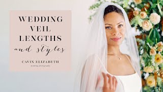 Wedding Veil Lengths Edges and Styles  Veils 101 [upl. by Milas735]