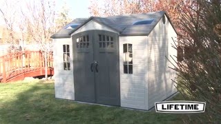 Lifetime 10x8 Side Entry Shed w Floor 60178 [upl. by Ahtanamas]