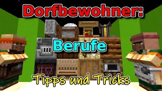 Minecraft Dorfbewohner  Berufe  Tutorial [upl. by Airehc337]