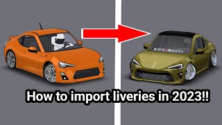 How to import liveries to FR Legends [upl. by Carisa]