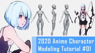 01 Anime Character 3D Modeling Tutorial 2020 – Collecting Reference [upl. by Sumahs663]