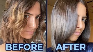 Dyeing My Hair At Home Follow Along With LOreal Excellence Light Ash Brown 61 [upl. by Naelcm]