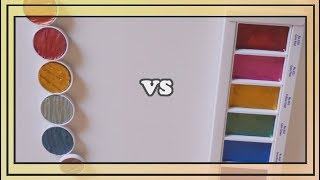 COMPARISON  Kuretake VS Finetec Metallics [upl. by Mandler221]