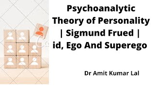 Psychoanalytic Theory of Personality  Sigmund Freud  id Ego and SuperEgo [upl. by Noynek]