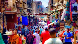 A Look At Khan El Khalili Bazaar Cairo Egypt [upl. by Neirol936]