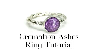 Cremation Ashes Ring Tutorial [upl. by Ennovaj597]