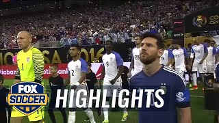 USA vs Argentina  2016 Copa America Highlights [upl. by Schug]