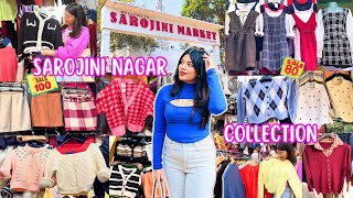 Sarojini Nagar Market Delhi  Latest Collection BEST Shops Tops amp Sweaters at ₹80 😱 [upl. by Neelac802]